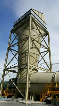 Exhaust Fan Upcast with Silencer and Deflector