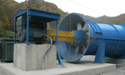 Rebuilt 8 Foot Jeffery Fan Installation