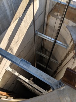 Shaft Steel in Split Shaft with Curtain Wall