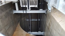 Shaft Steel with Curtain Wall