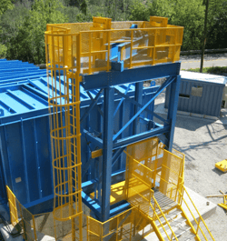 Escape Hoist on Split Shaft