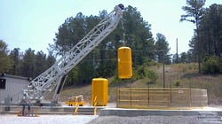Escape Hoist with Luffing Boom Lowering