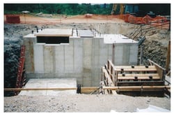 Production Hoist Foundation with Backleg Anchors