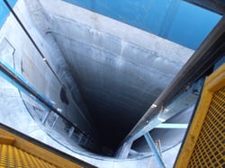 Escape Hoist Shaft Steel 750'