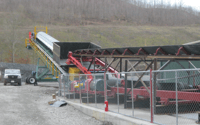 Mine Drive Transfer to Radial Stacker